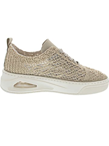 rieker sportlicher Schnürer Beige