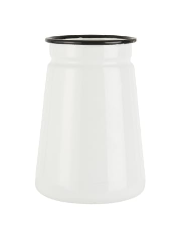 IB Laursen Vase aus Emaille in weiss