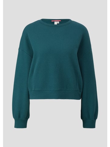 QS Sweatshirt langarm in Petrol