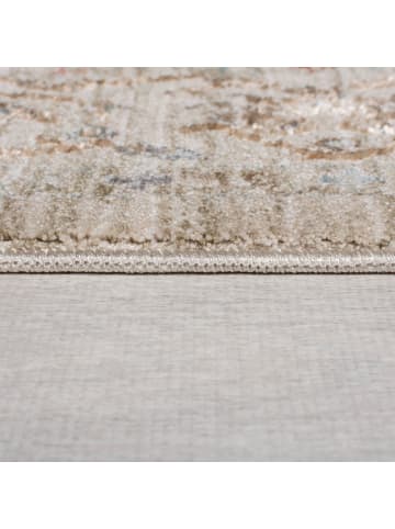 KADIMA DESIGN Teppich Kurzflor Strapazierfähig DALE Orientalisch Floral in Beige-Multicolor