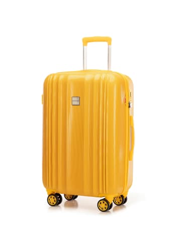 Wittchen Medium suitcase and cosmetic case in embossed in Yellow