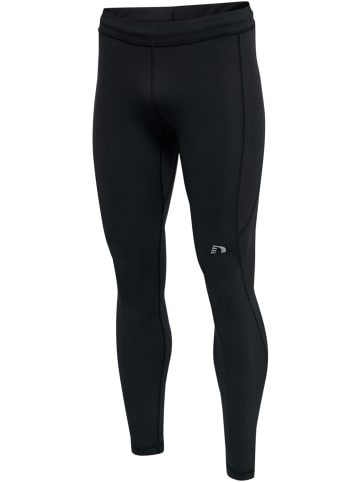 Newline Verstellbare Taille Leggings Reflektierend Logo Men's Core Herren in BLACK