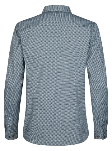 Petrol Industries Slim Fit Hemd mit dezentem Muster millworks in Blau