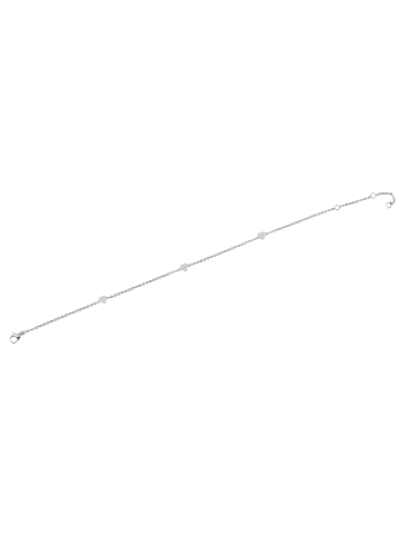 Adeliás Damen Armband – Herz aus Edelstahl 22 cm in silber