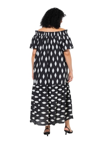 Ulla Popken Midikleid in schwarz