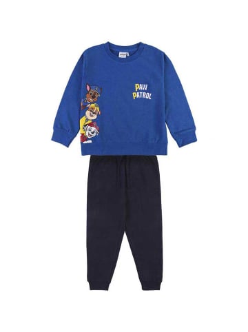 Paw Patrol 2tlg. Outfit: Trainingsanzug Sweatshirt mit Jogginghose in Blau