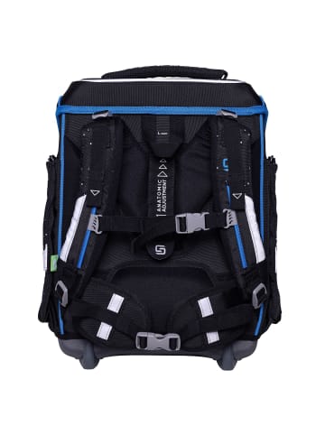 SCHNEIDERS Ergolite Schulranzen-Set 8-teilig in black blue
