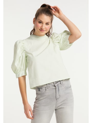 myMo Damen Shirtbluse in Hellminze