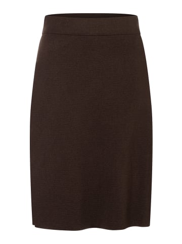 More & More feiner, femininer Strickrock, Schlupfform in brown