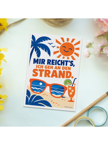 Mr. & Mrs. Panda Grußkarte Sonnenbrille verspielt Design mit Spruch in Weiß