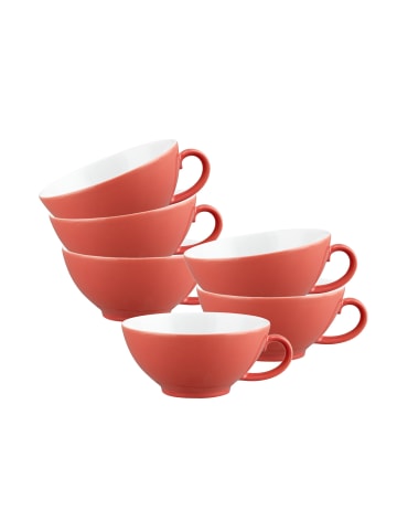 Seltmann Weiden 6er Set Teetassen Liberty Pure Colors in 140 ml in Flamingo Red