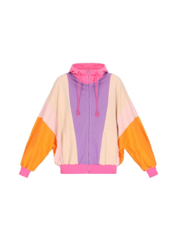 Swirly Hoodie in Multicolor Beige