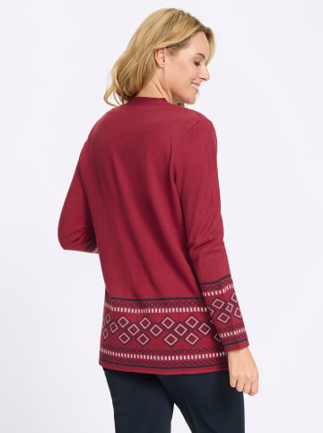 Sieh an! Long-Strickjacke in kirsche-marine