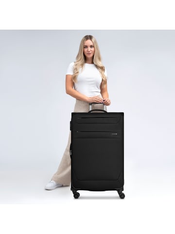 Worldpack Chicago 4 Rollen Trolley L 78 cm mit Dehnfalte black