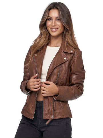 Tazzio Lederjacke "F501" - in Braun