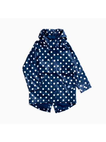 BMS Sailing Wear Kinderregenmantel blau mit weißen Polka dots