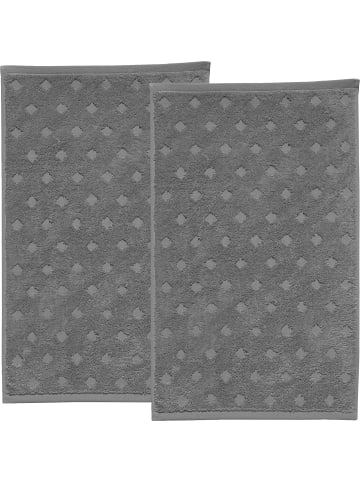 Erwin Müller Frottier Gästetuch 2er-Pack Baden-Baden in grau