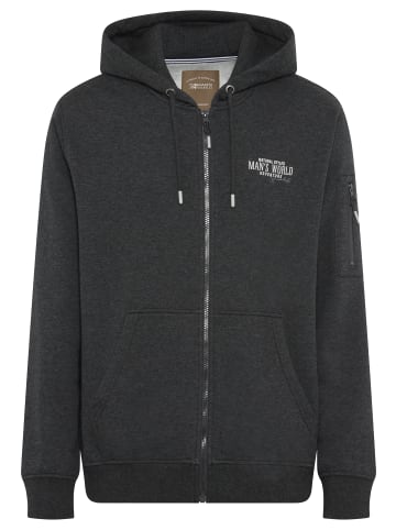 Man's World Kapuzensweatjacke in anthra melange