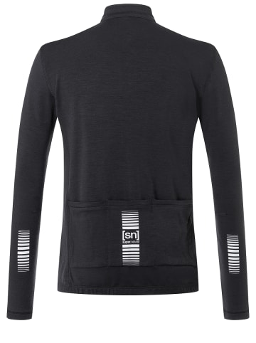 super.natural Merino Longsleeve in schwarz