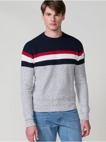 KOROSHI Gestrickter pullover in grau