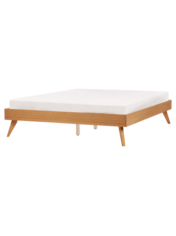 Beliani Doppelbett BERRIC in Braun - (W) 167 x (H) 38 x (L) 202 cm