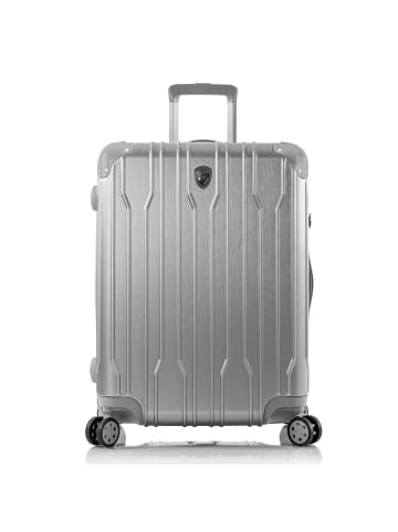 Heys Xtrak 4 Rollen Trolley M 66 cm mit Dehnfalte in silver