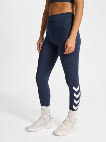 Hummel Leggings Hmlpulse Damen in DRESS BLUE MELANGE