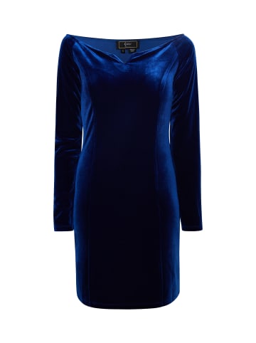 faina Mini Langarmkleid in Blau