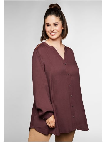 sheego Longbluse in burgund