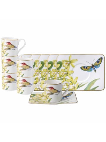 Villeroy & Boch 12er Set Espressotassen mit Untertassen Amazonia in Bunt 60 ml in bunt