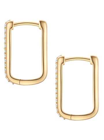 Glanzstücke München Ohrringe aus Sterling Silber mit Zirkonia in gelbgold