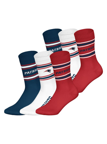 NFL Freizeitsocken Patriots Crew in WHT/RED/NNY