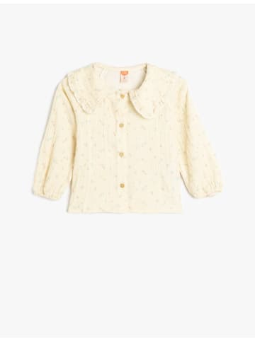 KOTON Shirt in Beige Gemustert