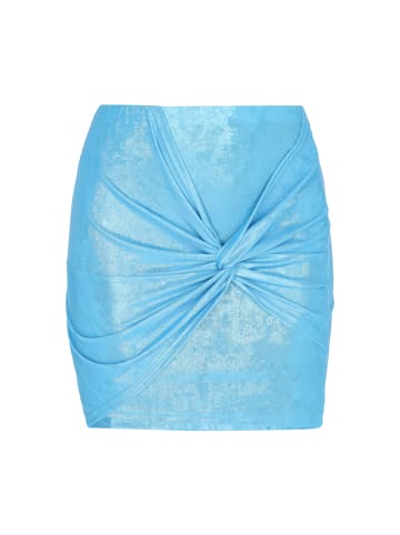 faina Women Skirt in light blue metallic