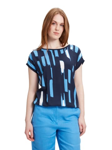 BETTY & CO Casual-Shirt mit Print in Dunkelblau/Blau