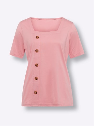 Sieh an! Kurzarm-Shirt in rosenquarz