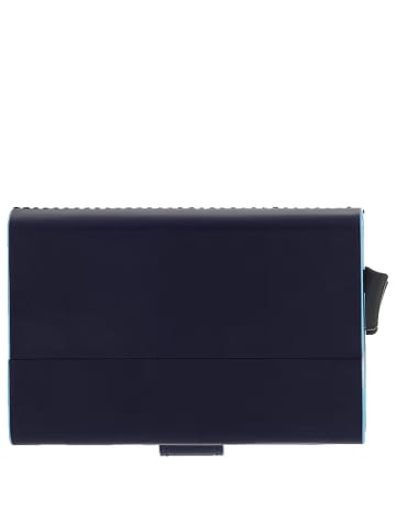 Piquadro Blue Square - Kreditkartenetui 10cc 10 cm RFID in night blue