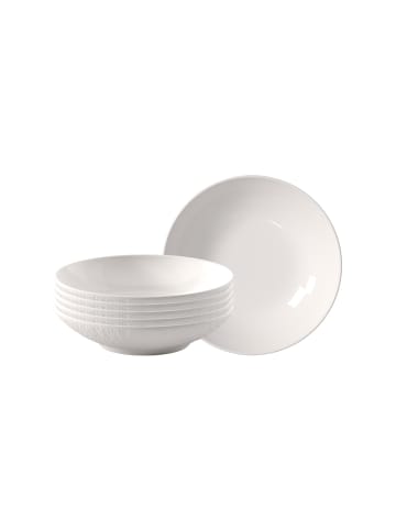 Villeroy & Boch 6er Set Dessertschalen Manufacture Ice ø 13,2 cm weiß in weiß