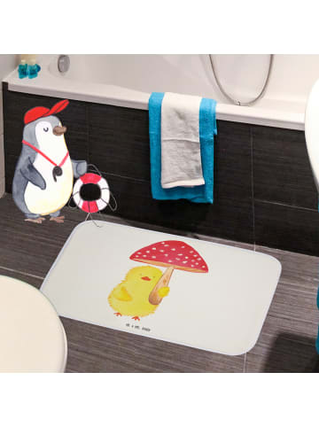 Mr. & Mrs. Panda Badteppich Küken Fliegenpilz ohne Spruch in Weiß
