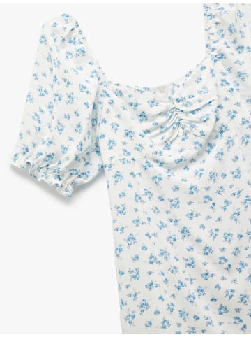 KOTON Kleid in Hellblau gemustert