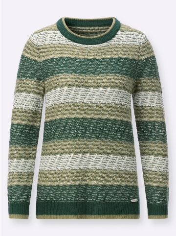 WITT WEIDEN Pullover in moos-schilf-gemustert
