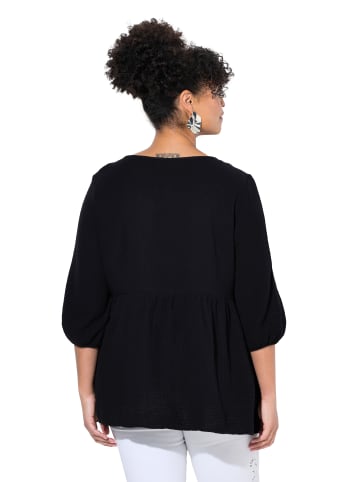 MIAMODA Bluse in schwarz