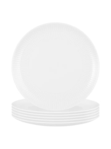 Seltmann Weiden 6er Set Speiseteller Amina ø 27,8 cm in Weiß