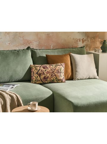 Beliani 3er-Set Dekokissen DYERA in Bunt/Braun/Beige