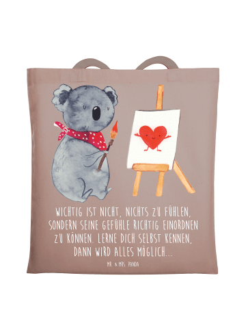 Mr. & Mrs. Panda dokumententasche Emotionen ausdrücken Weisheit ... in Braun Pastell