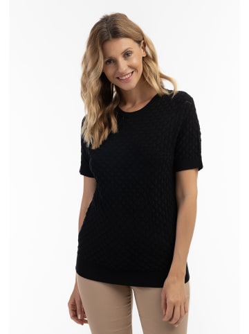 Usha Strick Pullover in Schwarz