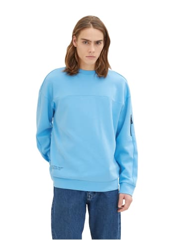 TOM TAILOR Denim Sweatshirt RELAXED CREW in Blau