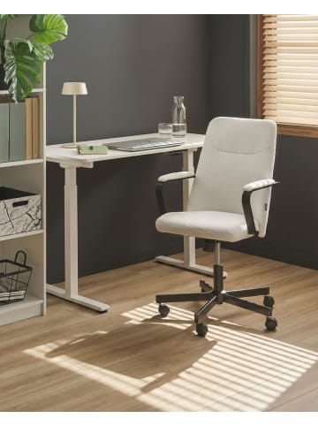 Beliani Bürostuhl CAROGA in Weiß/Schwarz - (W) 62 x (H) 90 x (L) 62 cm