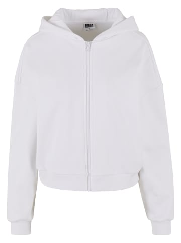 Urban Classics Urban Classics Damen Ladies Cozy Short Zip Hoody in white