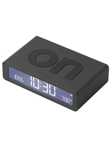 Lexon Digital-Wecker Flip Classic Dunkelgrau Anthrazit